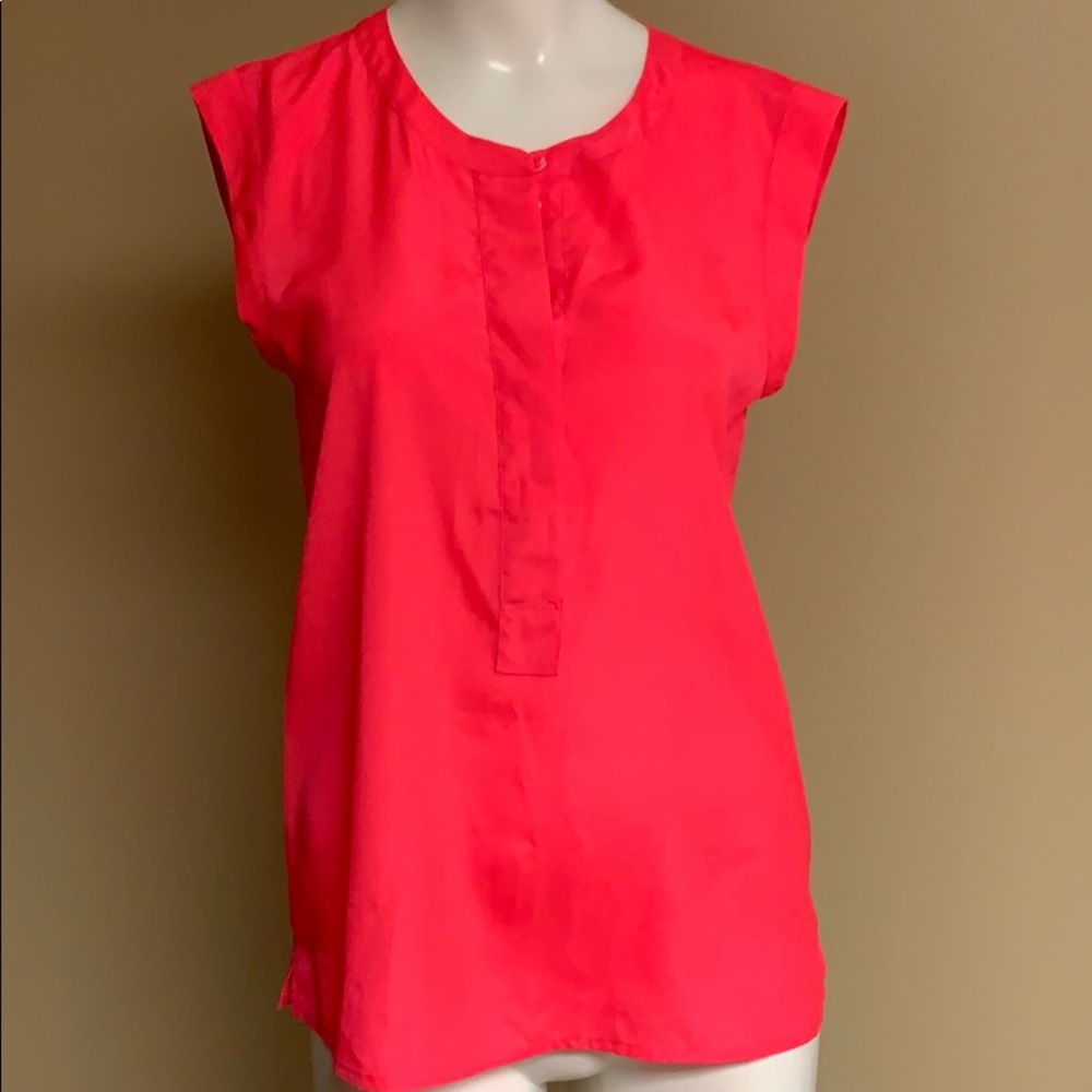 J. Crew sleeveless bright pink top. Size 0
